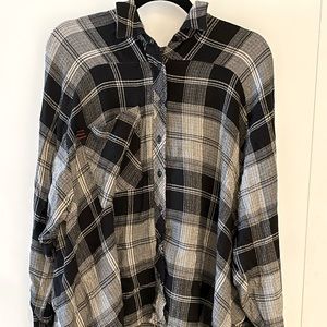 BDG Lachlan Flannel Button-Down Shirt